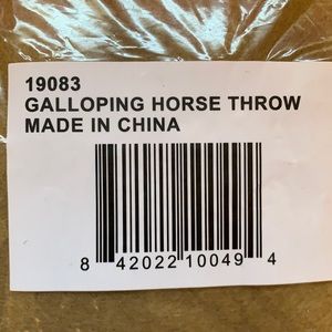 New Galloping Horse Throw Blanket